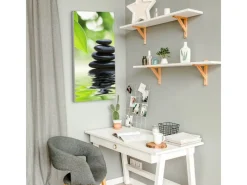 Discount Banjado Magnettafel 37x78cm Magnetwand Silber Aus Metall Magnetpinnwand Pinnwand Inkl. 4 Magnete Motiv Steine&Relax