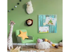 Sale Banjado Magnettafel 50x50cm Magnetwand Weiß Aus Metall Magnetpinnwand Pinnwand Inkl. 4 Magnete Motiv Blaues Holz