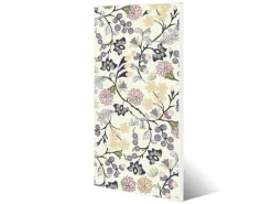 Banjado Magnettafel 37x78cm Magnetwand Weiß Aus Metall Magnetpinnwand Pinnwand Inkl. 4 Magnete Motiv Florale Tapete