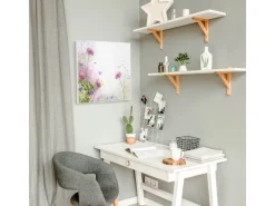 Banjado Magnettafel 50x50cm Magnetwand Weiß Aus Metall Magnetpinnwand Pinnwand Inkl. 4 Magnete Motiv Glitzernde Wiese