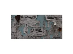 Banjado Magnettafel 78x37cm Magnetwand Schwarz Aus Metall Magnetpinnwand Pinnwand Inkl. 4 Magnete Motiv Wand Mit Zeitungen