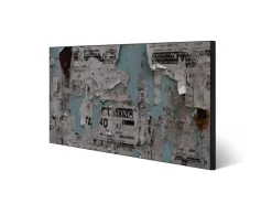 Banjado Magnettafel 78x37cm Magnetwand Schwarz Aus Metall Magnetpinnwand Pinnwand Inkl. 4 Magnete Motiv Wand Mit Zeitungen