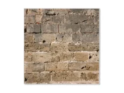 New Banjado Magnettafel 50x50cm Magnetwand Weiß Aus Metall Magnetpinnwand Pinnwand Inkl. 4 Magnete Motiv Steinwand Antik