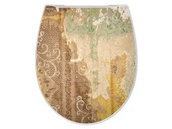 Banjado Premium Toilettendeckel Mit Absenkautomatik WC-Sitz Soft Close Hygienischer Klodeckel Duroplast Mit Motiv Alte Tapeten