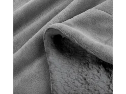 Clearance Beautissu Alina Decke 150x200cm Hellgrau/Hellgrau