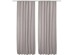 Beautissu Amelie TK Vorhang mit Kräuselband 140x245cm 2tlg