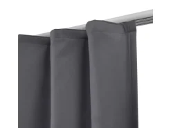 Best Beautissu Amelie TK Vorhang mit Kräuselband 140x245cm 2tlg Anthrazit