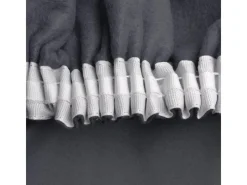 Best Beautissu Amelie TK Vorhang mit Kräuselband 140x245cm 2tlg Anthrazit