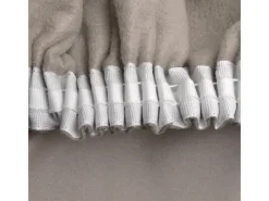 Clearance Beautissu Amelie TK Vorhang mit Kräuselband 140x245cm 2tlg Sand