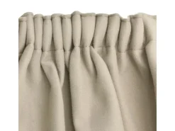 Beautissu Amelie TK Vorhang mit Kräuselband 140x245cm 2tlg