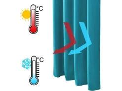 Online Beautissu Amelie TO Vorhang mit Öse 140x245cm 2tlg Türkis