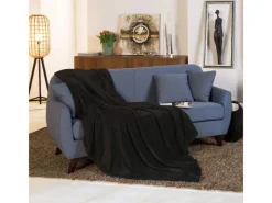 Discount Beautissu Aurelia Decke 220x240cm Schwarz