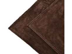 Beautissu Aurelia Decke 220x240cm Dunkelbraun