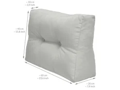 Beautissu ECO Elements Palettenkissen Sitz + Rücken 2tlg