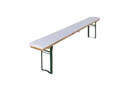 New Beautissu Konstanz Schaumstoffrohling für Bierbank 4x25x220cm Weiß 2tlg