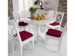 Clearance Beautissu Lisa Stuhlkissen 40x40x8cm 4tlg Rot