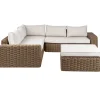 Beliani Lounge Set PALERMO Hellbraun