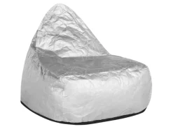 Outlet Beliani Sitzsack DROP 75x63x73 Silber