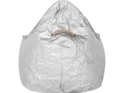 Outlet Beliani Sitzsack DROP 75x63x73 Silber