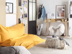 Best Beliani Sitzsack FUZZY 180x230x20 Gelb