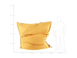 Best Beliani Sitzsack FUZZY 180x230x20 Gelb