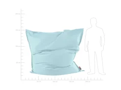 Discount Beliani Sitzsack FUZZY Hell 180x230x20 Blau