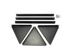 Bellissa Pflanzregal Triangolo Dreieckig Anthrazit-Metallic 71cm x 35cm x 35cm