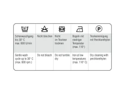 Hot Bennetti Bistrogardine Batist mit Spitzenborte Silbergrau 45 x 135 cm