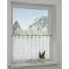 Bennetti Bistrogardine Naturoptik mit Häkelspitze Weiß 48 x 140 cm