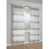Best Bennetti Schal mit Gardinenband Etamine Grau 245 x 140 cm
