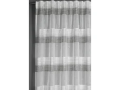 Best Bennetti Schal mit Gardinenband Etamine Grau 245 x 140 cm