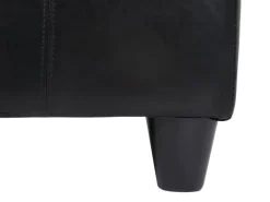 Hot BERLINLODGE Aufbewahrungs-Truhe Sitzbank Lars 45x112x45cm Leder & Kunstleder Schwarz