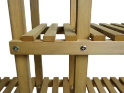 BERLINLODGE Pflanzregal HxBxT 95x105x25cm 5 Ablagen Outdoor Tanne Holz Blumentreppe Standregal Regal Blumenständer