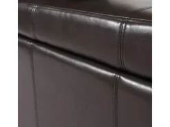 New BERLINLODGE Sitzbank Mit Aufbewahrung Lars XXL 45x180x45cm Leder & Kunstleder Weiß