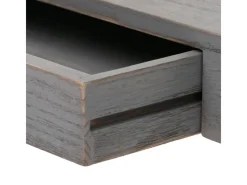 BERLINLODGE Wandregal HxBxT 8x80x25cm Schweberegal Wandboard Hängeregal Regal Schublade Massiv-Holz Shabby