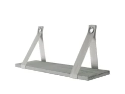 Discount BERLINLODGE Wandregal HxBxT 21x50x13cm Hängeregal Regal Shabby-Look Vintage Grau