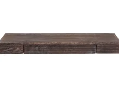 BERLINLODGE Wandregal HxBxT 8x80x25cm Schweberegal Wandboard Hängeregal Regal Schublade Massiv-Holz Shabby