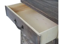 BERLINLODGE Weinregal Mit Schublade Flaschenregal 20 Flaschen HxBxT 76x48x31cm Shabby-Look Vintage