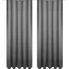 Best Bestgoodies Dekoschal Ellen Universalband Blickdicht 2er Pack 140 cm x 245 cm Anthrazit
