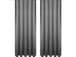 Best Bestgoodies Dekoschal Ellen Universalband Blickdicht 2er Pack 140 cm x 245 cm Anthrazit