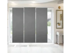 Best Bestgoodies Flächenvorhang Ellen 3er Pack Anthrazit