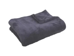 Bestgoodies Mikrofaser Decke Anthrazit 60 x 80 cm