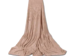 Bestgoodies Mikrofaser Decke Beige 70 x 100 cm