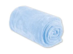 Bestgoodies Mikrofaser Decke Blau Babyblau 210 x 280 cm