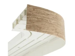 Outlet Bestlivings 120 cm Vorhangschiene mit Blende 1 Lauf Sonoma