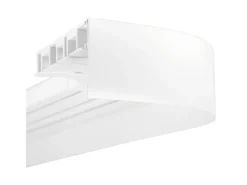 Bestlivings 330 cm Vorhangschiene mit Blende 3 Lauf Weiß / 2 x 120 cm & 1 x 90 cm