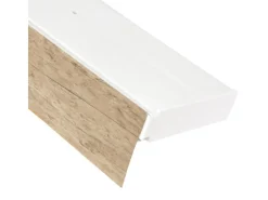 New Bestlivings 480 cm Vorhangschiene mit Blende 1 Lauf Sonoma / 4 x 120 cm