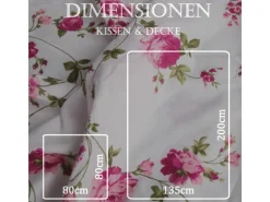 Best Bestlivings Bettwäsche Mikrofaser 80 x 80 cm & 135 x 200 cm Ranke