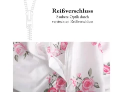 Bestlivings Bettwäsche Mikrofaser 80 x 80 cm & 135 x 200 cm Rose