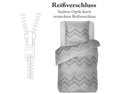 Bestlivings Bettwäsche Renforce 80 x 80 cm & 135 x 200 cm Karo Grau